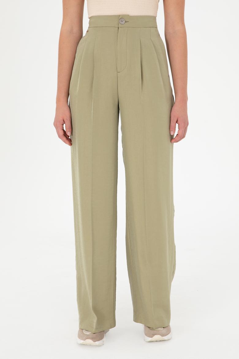 Kadın Açık Haki Kanvas Pantolon - 50290906005