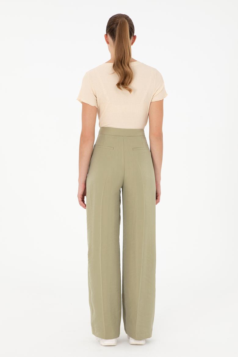 Kadın Açık Haki Kanvas Pantolon - 50290906005