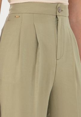Kadın Açık Haki Kanvas Pantolon - 50290906005