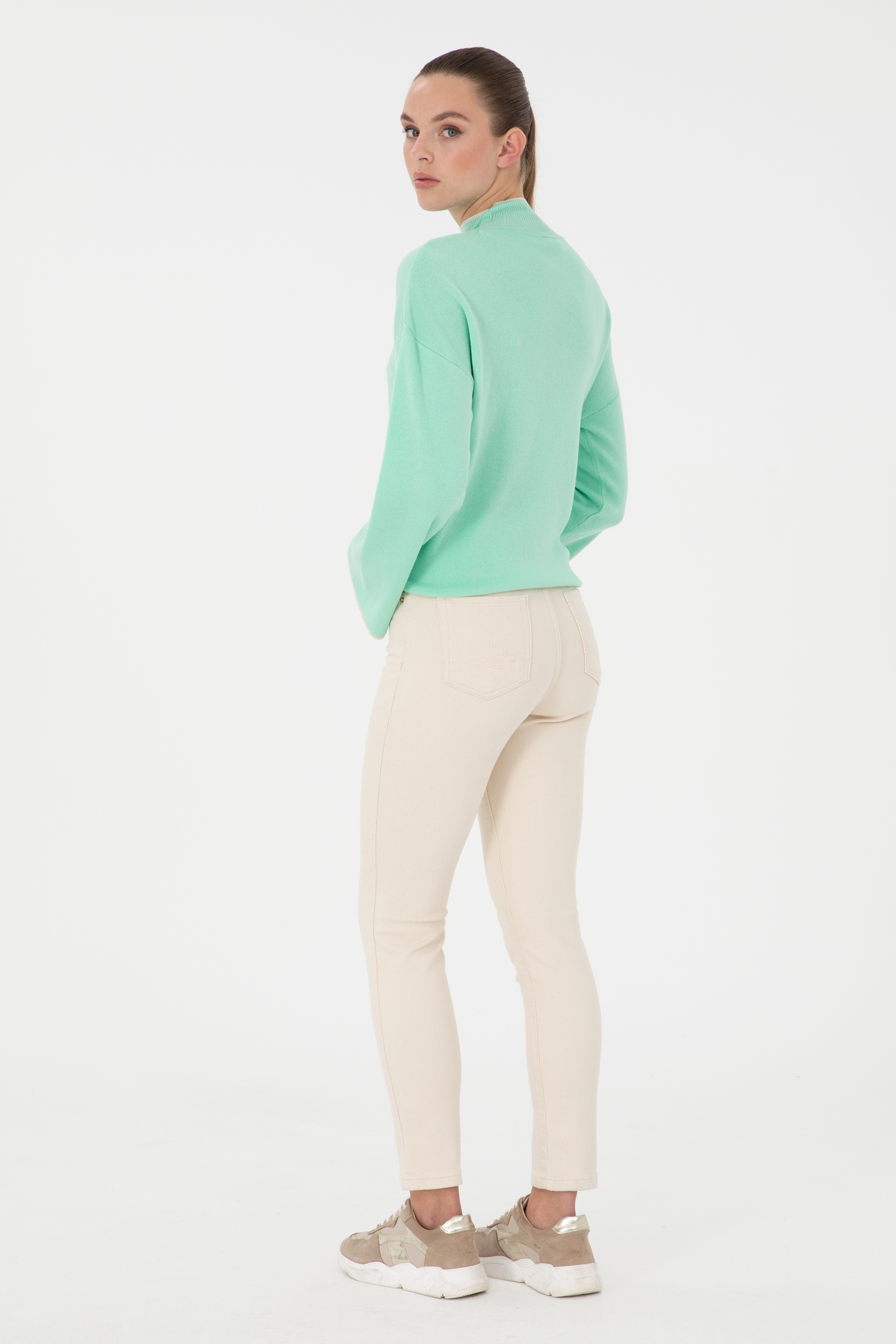Kadın Taş Jean Pantolon - Image 4