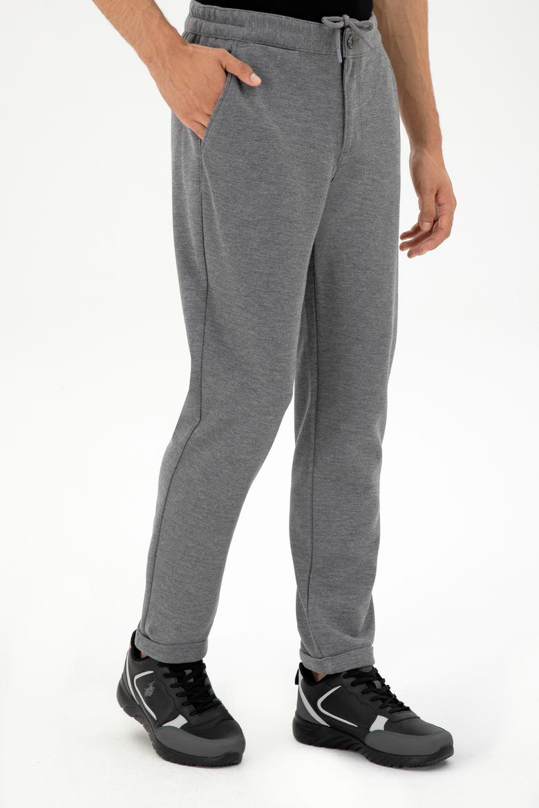 Erkek Açık Gri Kanvas Pantolon - 50297846177