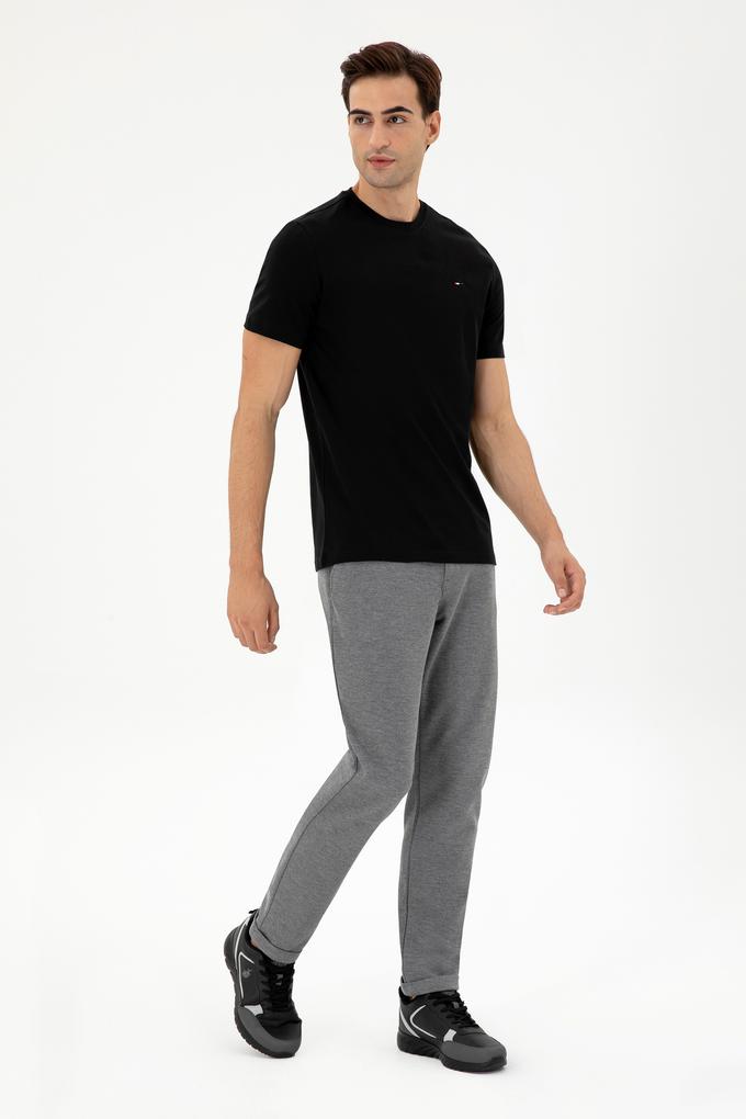 Erkek Açık Gri Kanvas Pantolon