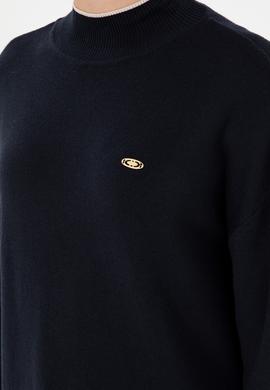 Kadın Lacivert Balıkçı Yaka Kazak - 50297069003