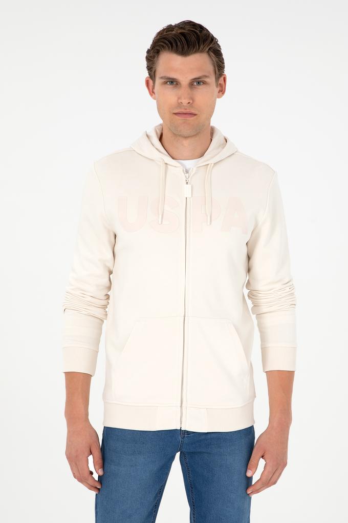 Erkek Krem Örme Hırka