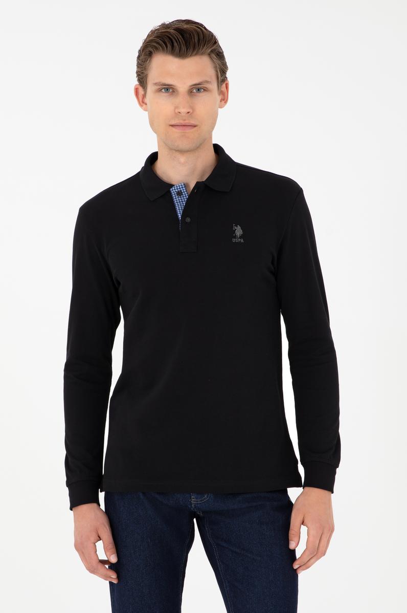 Erkek Siyah Basic Sweatshirt