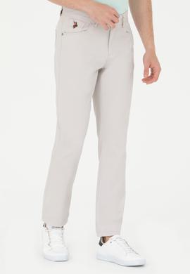 Erkek Regular Fit Açık Gri Kanvas / Chino Pantolon - 50266051035