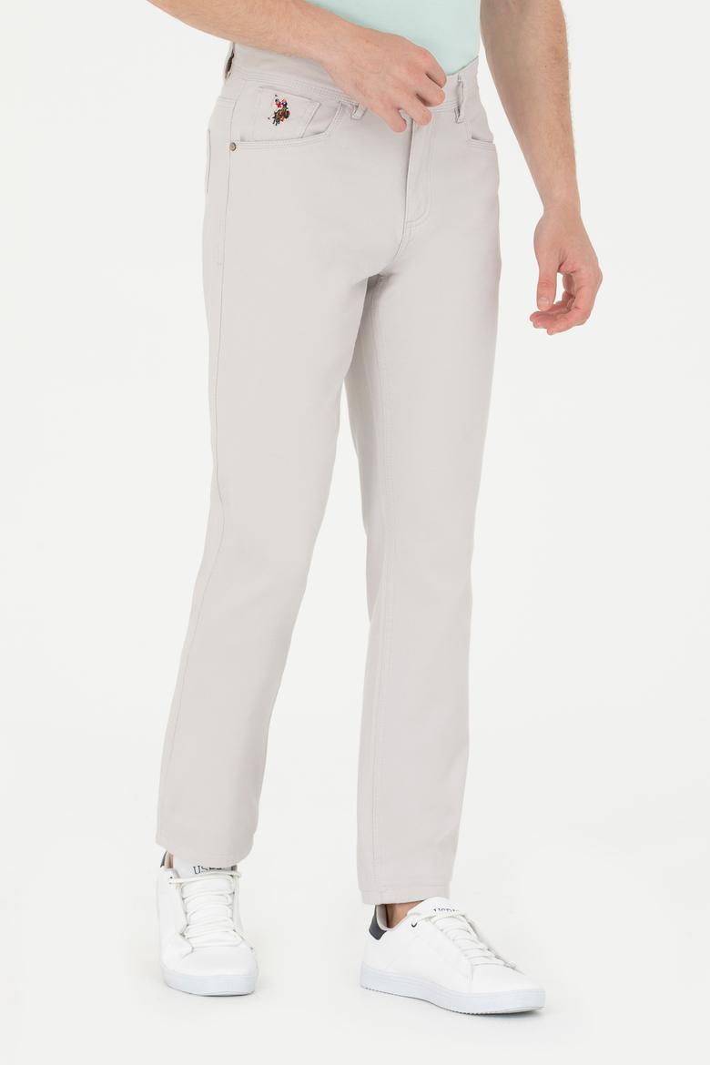 Erkek Regular Fit Açık Gri Kanvas / Chino Pantolon - 50266051035