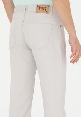 Erkek Regular Fit Açık Gri Kanvas / Chino Pantolon - 50266051035