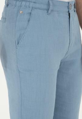 Erkek İndigo Kanvas Pantolon - 50285618173