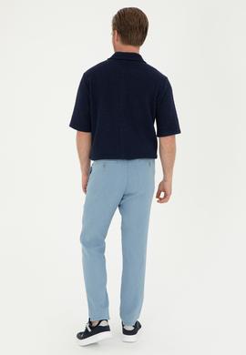 Erkek İndigo Kanvas Pantolon - 50285618173