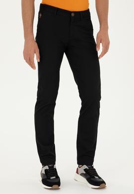 Erkek Siyah Kanvas / Chino Pantolon - 50286013437