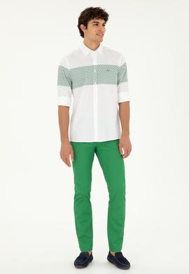 Erkek Yeşil Kanvas / Chino Pantolon - 50286305899