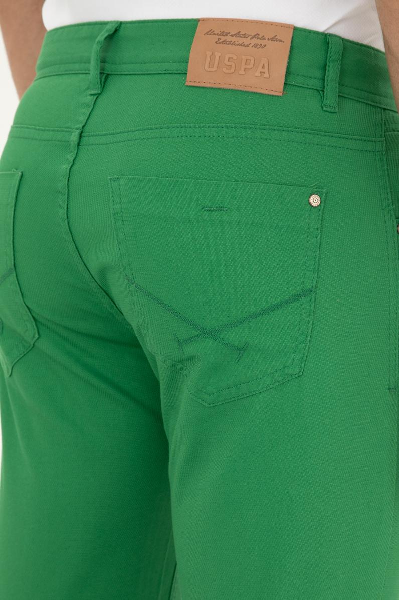 Erkek Slim Fit Yeşil Kanvas / Chino Pantolon