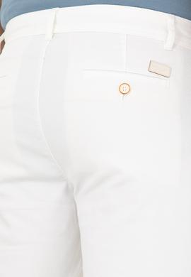 Erkek Regular Fit Beyaz Kanvas / Chino Pantolon - 50286004144