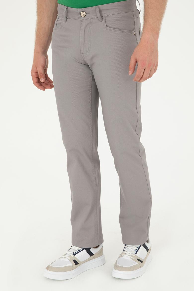 Erkek Koyu Gri Kanvas / Chino Pantolon - 50286005487