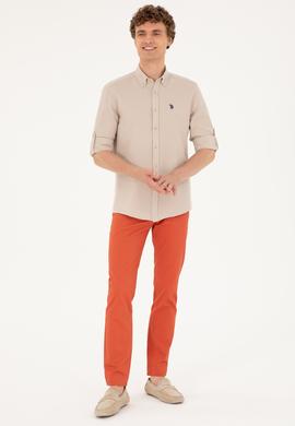 Erkek Pudra Kanvas / Chino Pantolon - 50286305558