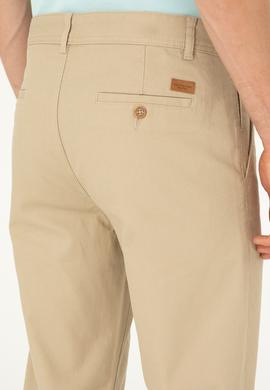 Erkek Açık Haki Kanvas Pantolon - 50286013908