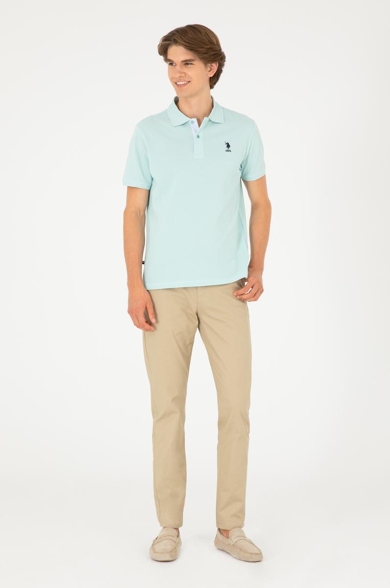 Erkek Açık Haki Kanvas Pantolon