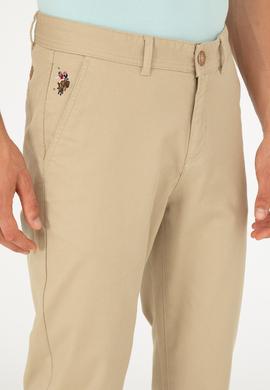 Erkek Açık Haki Kanvas Pantolon - 50286013908