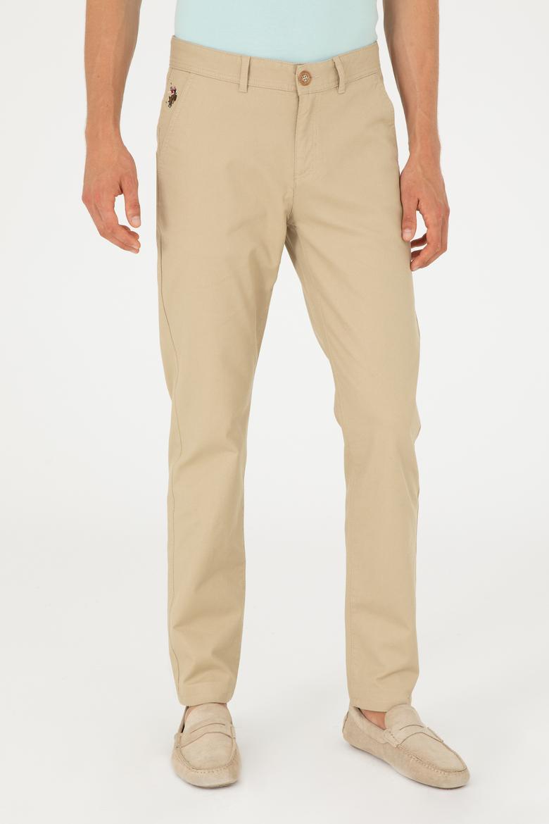 Erkek Açık Haki Kanvas Pantolon - 50286013908