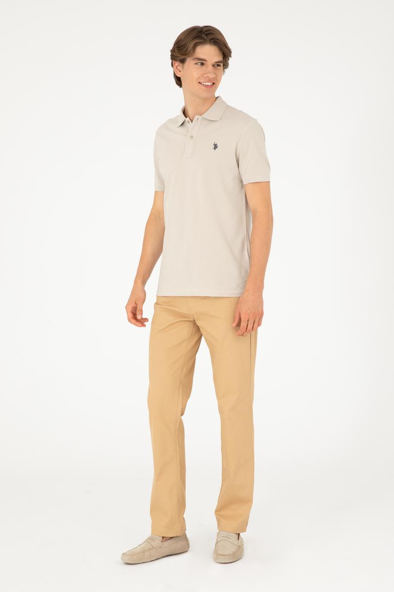 Erkek Regular Fit Camel Kanvas / Chino Pantolon