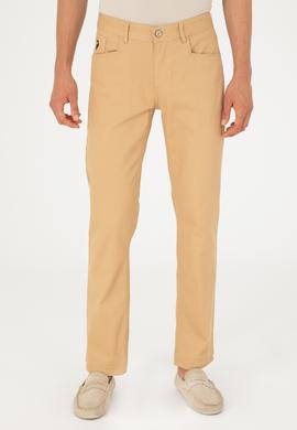 Erkek Regular Fit Camel Kanvas / Chino Pantolon - 50286005109