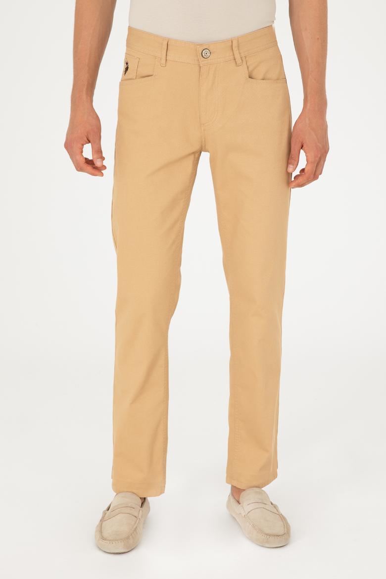 Erkek Regular Fit Camel Kanvas / Chino Pantolon - 50286005109