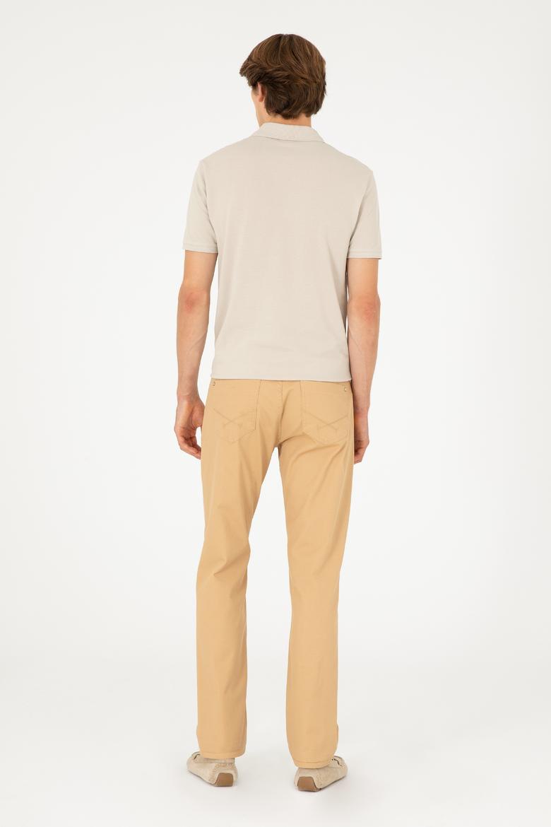 Erkek Regular Fit Camel Kanvas / Chino Pantolon - 50286005109