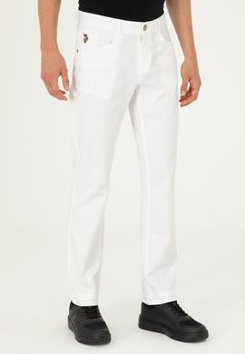 Erkek Beyaz Kanvas / Chino Pantolon - 50286005403