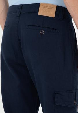 Erkek Lacivert Kanvas Pantolon - 50283967498