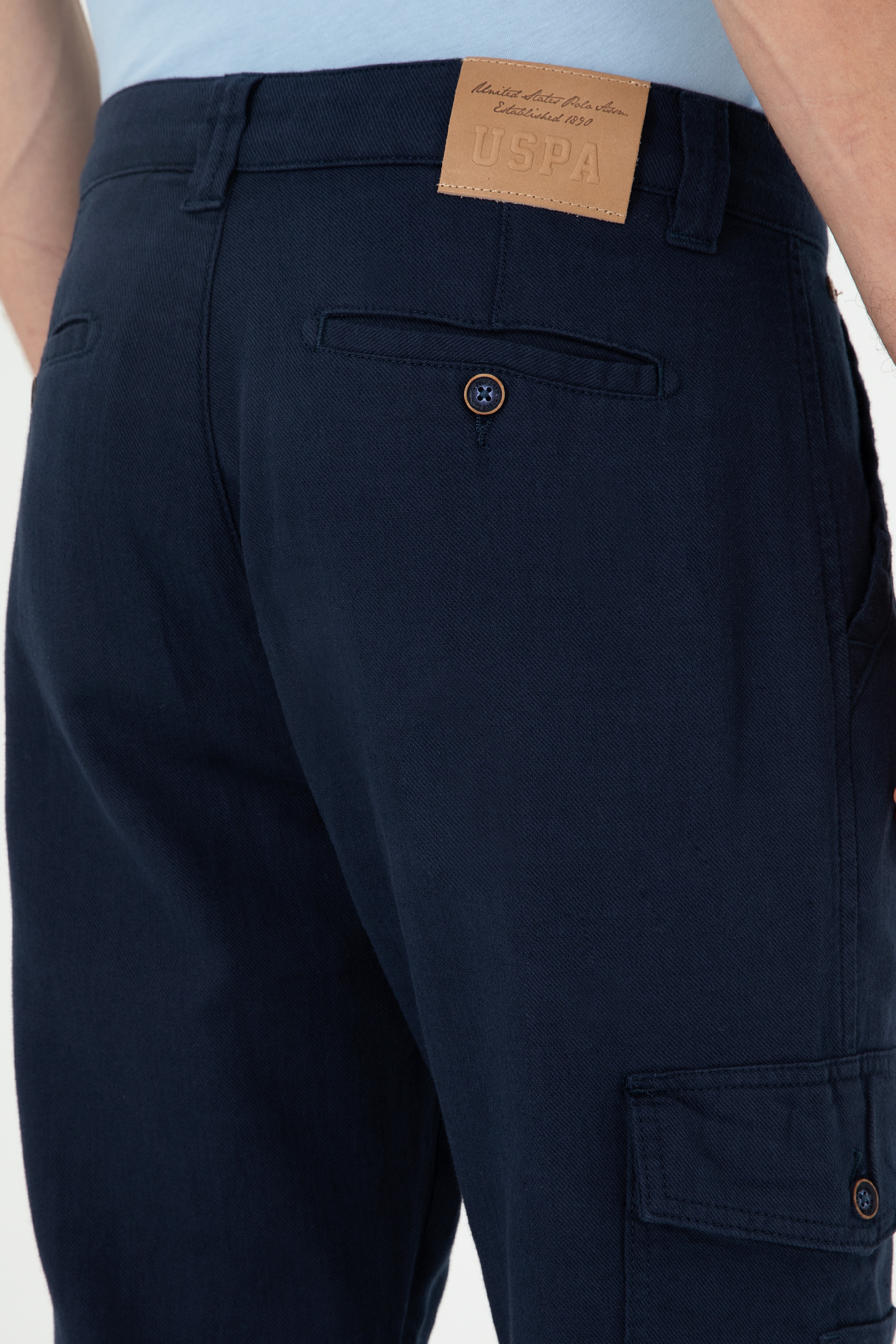 Erkek Jogger Fit Lacivert Kanvas Pantolon - Image 6