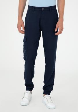 Erkek Lacivert Kanvas Pantolon - 50283967498