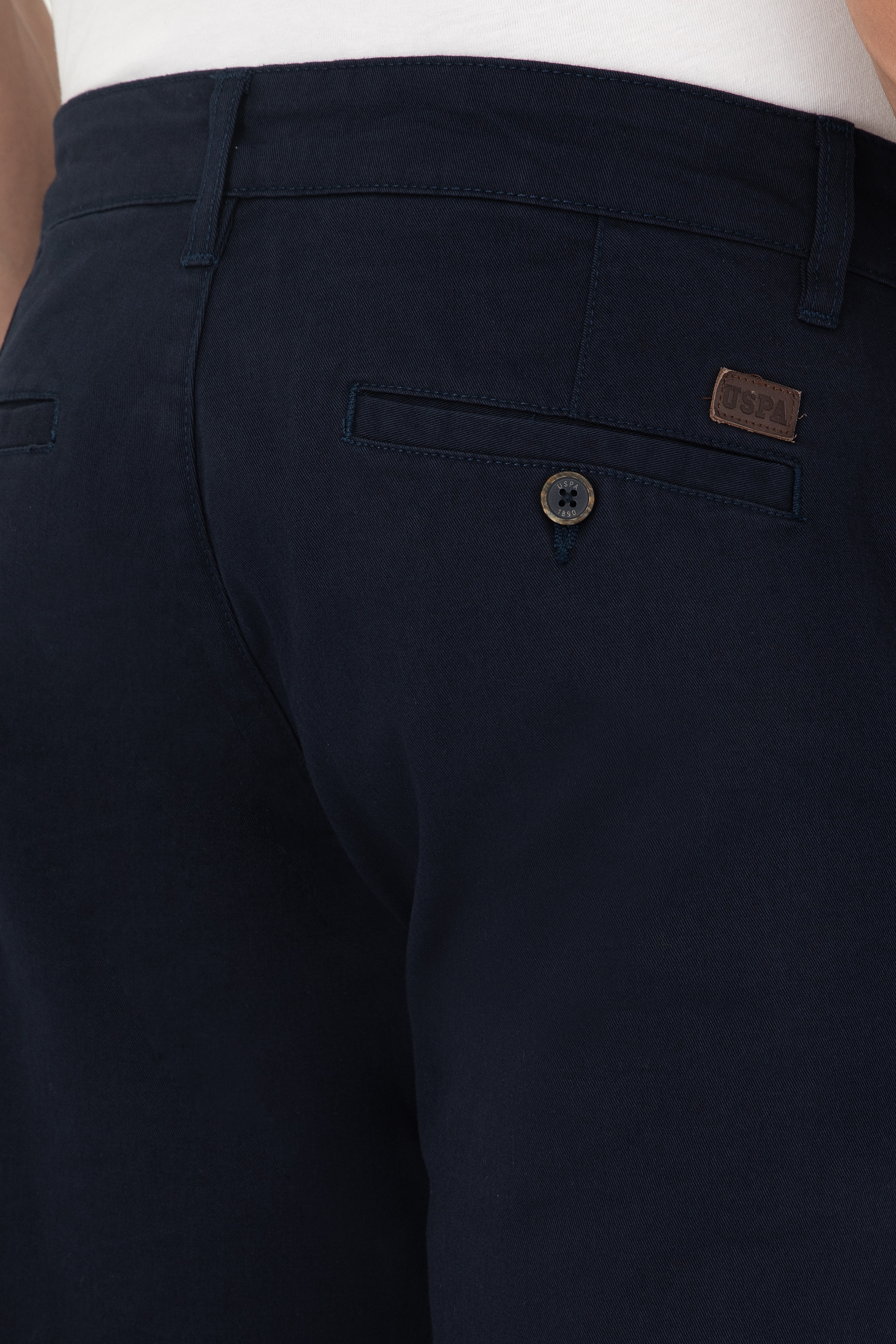 Erkek Regular Fit Lacivert Kanvas / Chino Pantolon