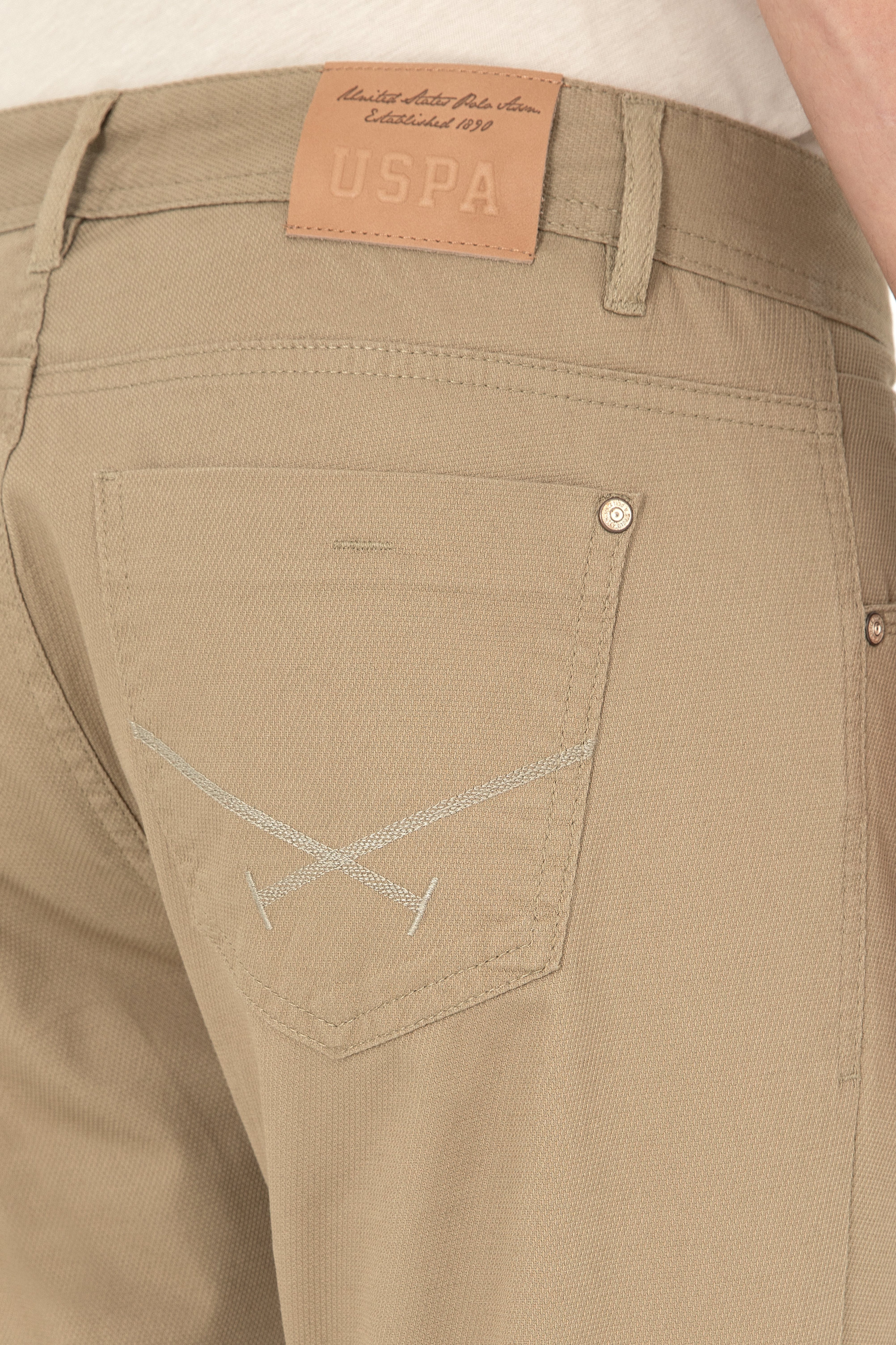 Erkek Slim Fit Haki Kanvas / Chino Pantolon - Image 6
