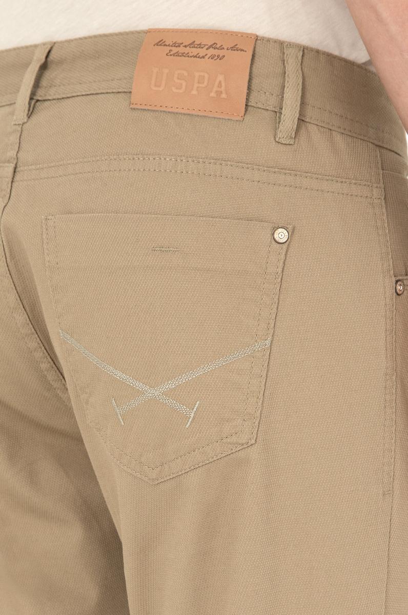 Erkek Slim Fit Haki Kanvas / Chino Pantolon