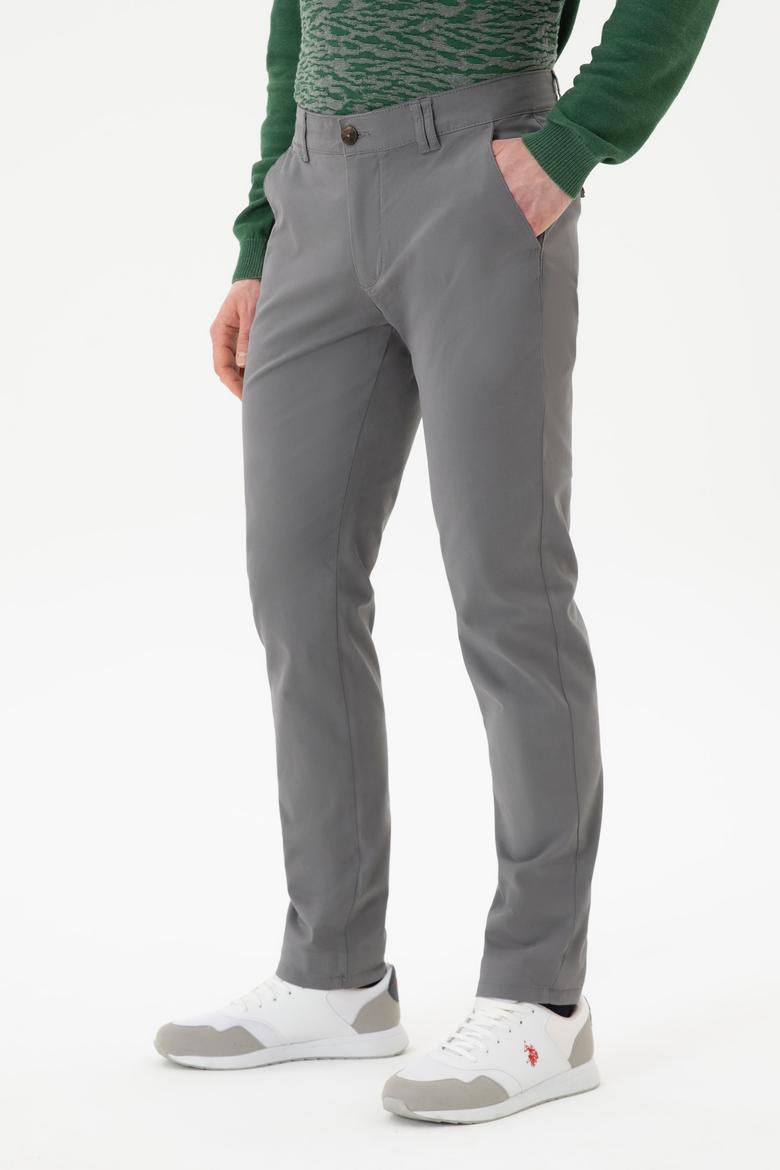 Erkek Gri Kanvas Pantolon - 50254171024