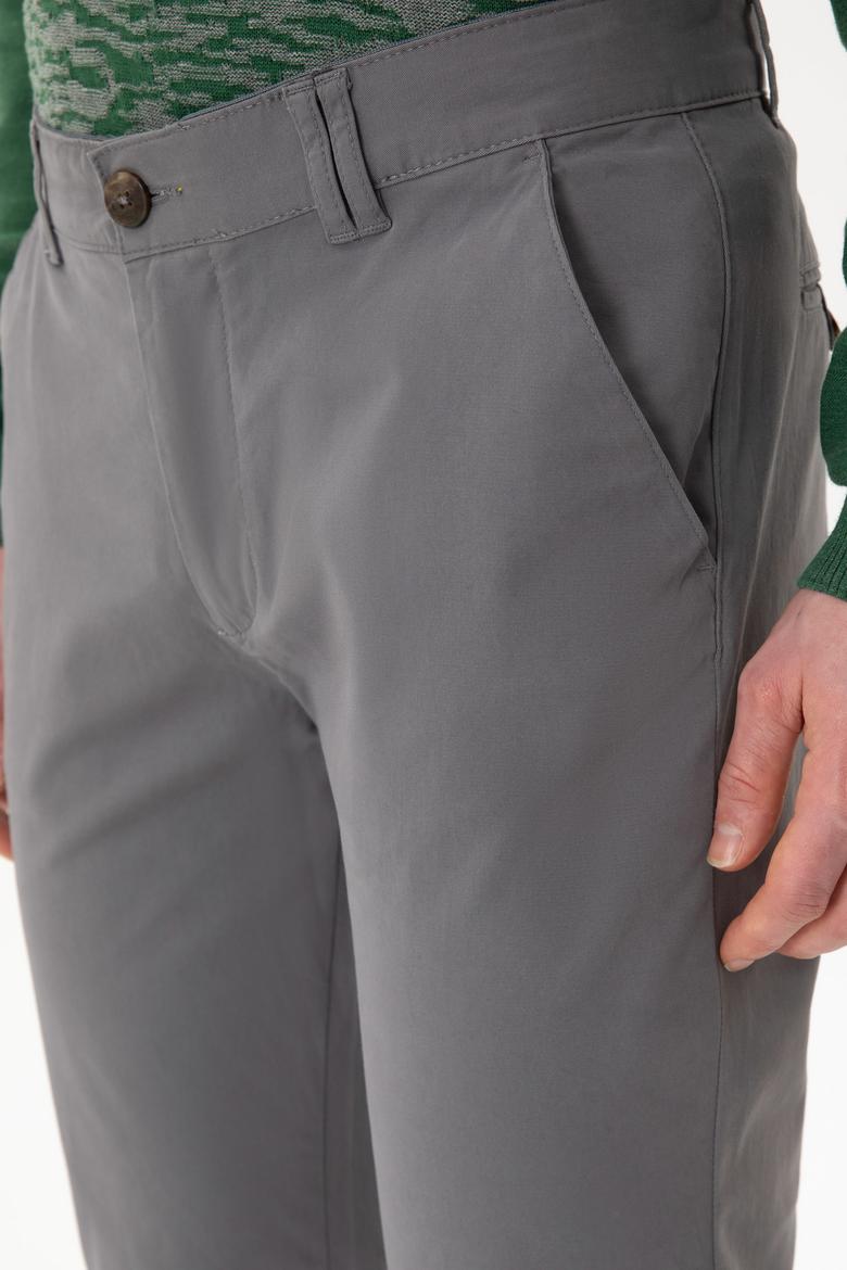 Erkek Gri Kanvas Pantolon - 50254171024
