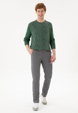 Erkek Gri Kanvas Pantolon - 50254171024