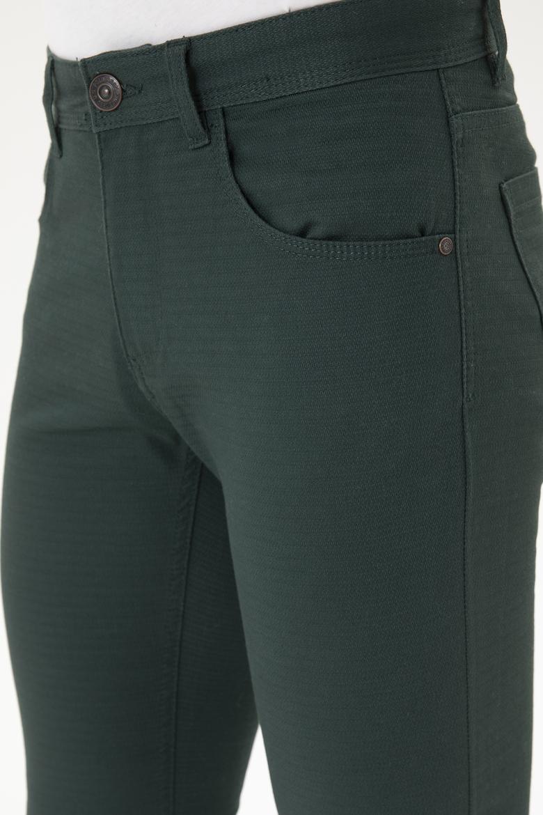 Erkek Koyu Yeşil Kanvas Pantolon - 50256536062