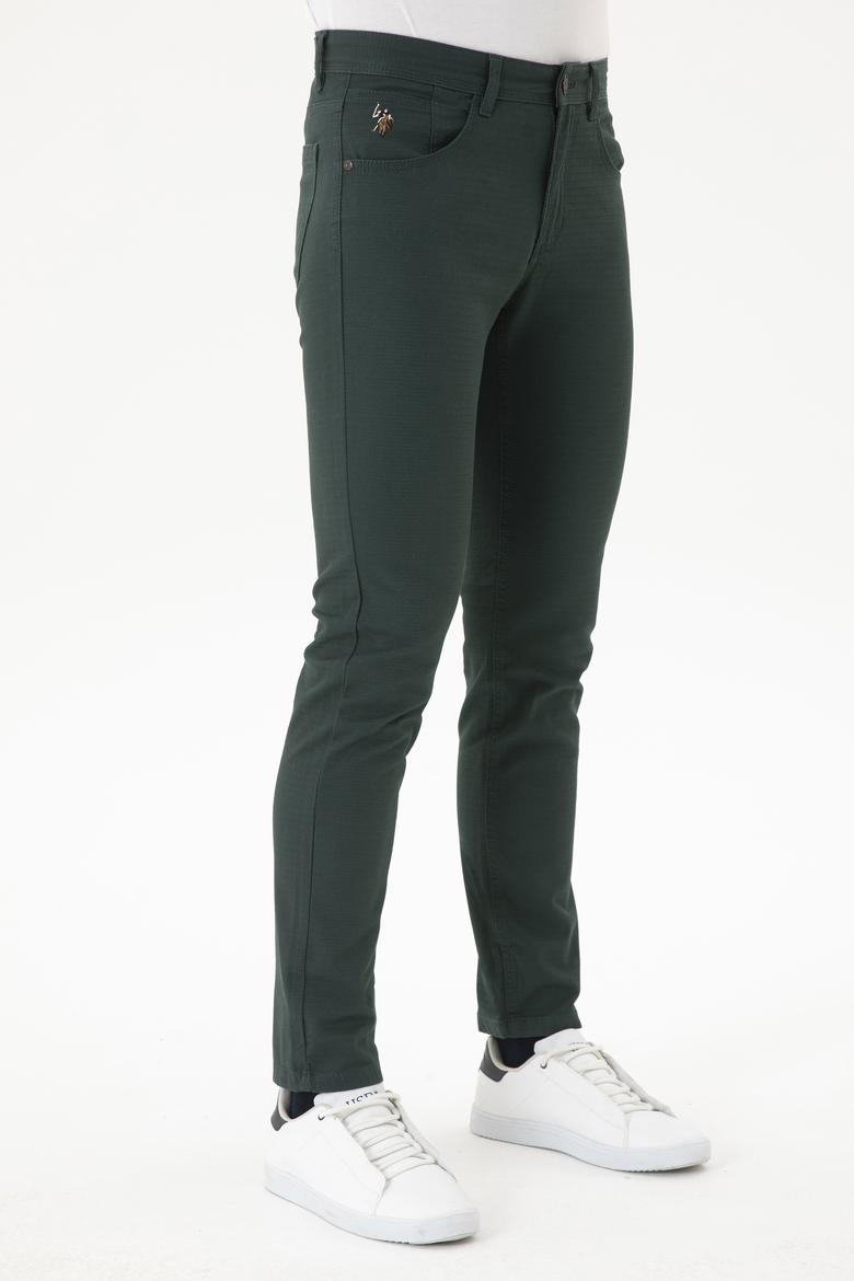 Erkek Koyu Yeşil Kanvas Pantolon - 50256536062