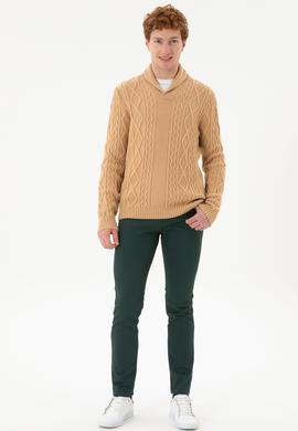 Erkek Koyu Yeşil Kanvas Pantolon - 50256536062