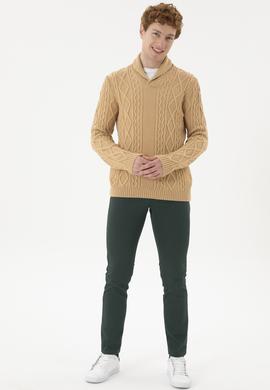 Erkek Koyu Yeşil Kanvas Pantolon - 50256536062