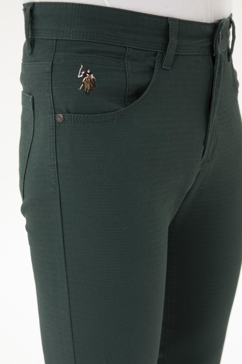 Erkek Koyu Yeşil Kanvas Pantolon - 50256536062