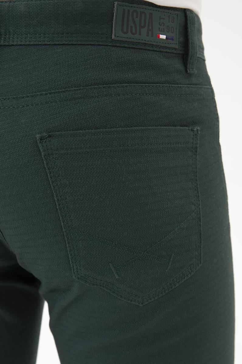 Erkek Koyu Yeşil Kanvas Pantolon
