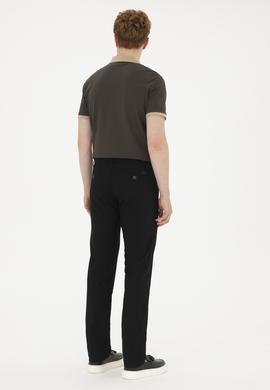 Erkek Regular Fit Siyah Kanvas / Chino Pantolon - 50286004263