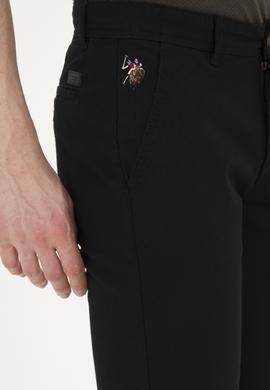 Erkek Regular Fit Siyah Kanvas / Chino Pantolon - 50286004263
