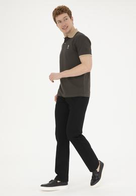 Erkek Regular Fit Siyah Kanvas / Chino Pantolon - 50286004263