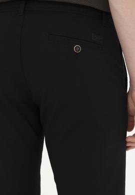 Erkek Regular Fit Siyah Kanvas / Chino Pantolon - 50286004263
