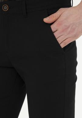 Erkek Regular Fit Siyah Kanvas / Chino Pantolon - 50286004263