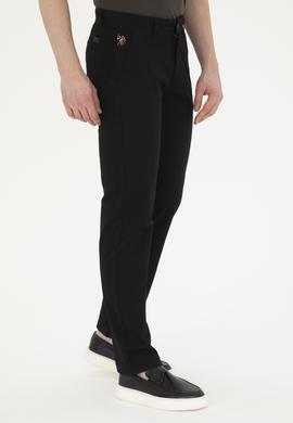 Erkek Regular Fit Siyah Kanvas / Chino Pantolon - 50286004263